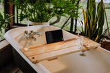 natural wooden bath caddie made my dub tub for your bath tub